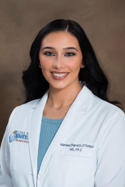 Marissa Barrett DAmico MS PA C Board Certified Physician Assistant at Hilton Head Dermatology and Skin Cancer Center in Hilton Head SC